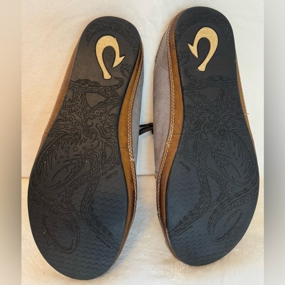 Olukai Men’s Kauwela Lace Shoes in Charcoal Like New Rare Size 9 main image 12